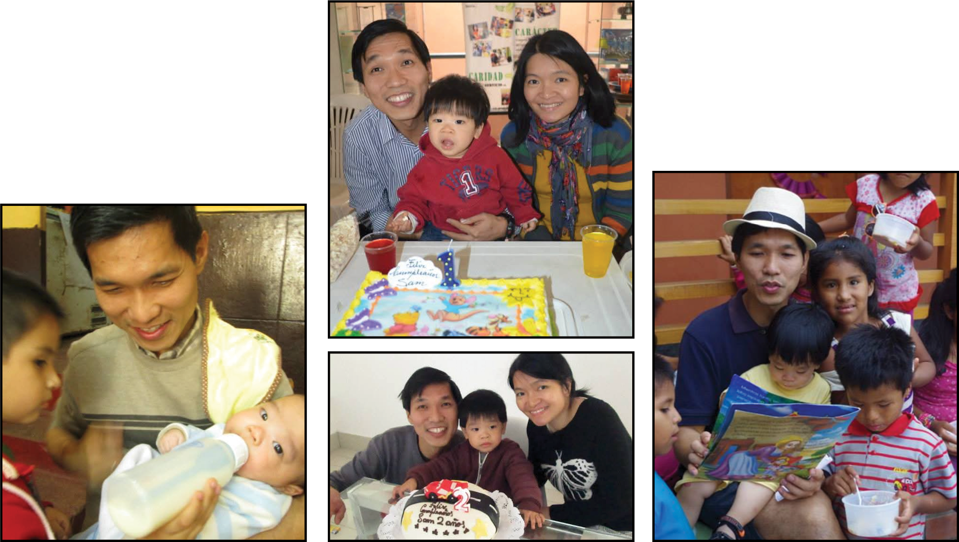 Family moments in South America